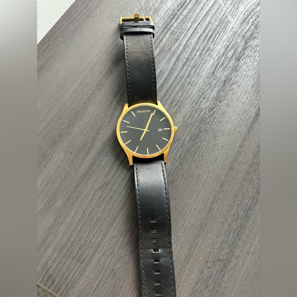 MVMT- Men’s Black and Gold Watch